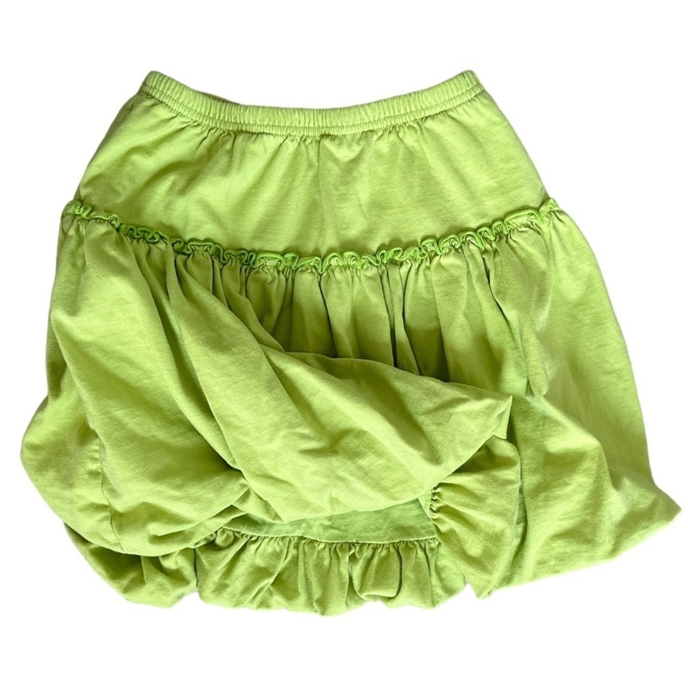 Hanna Andersson Lime Green Tulip Skirt size 130 (US 8)